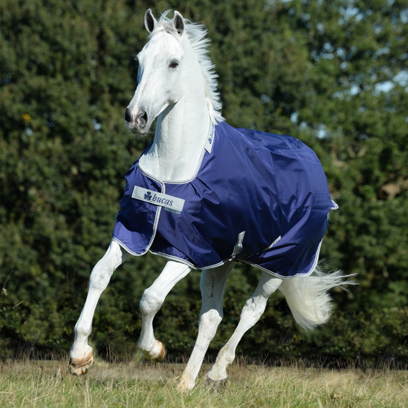 Bucas Atlantic 200g Pony Turnout - Navy/Silver-2